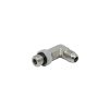 3/8 Male JIC x 3/8 Male O-Ring Boss 90° - Straight Thread Elbow Long - Steel