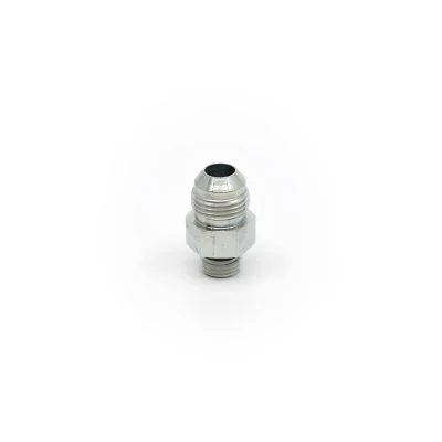 1/2 Male JIC x 3/8 Male O-Ring Boss - Straight Thread Connector - Steel