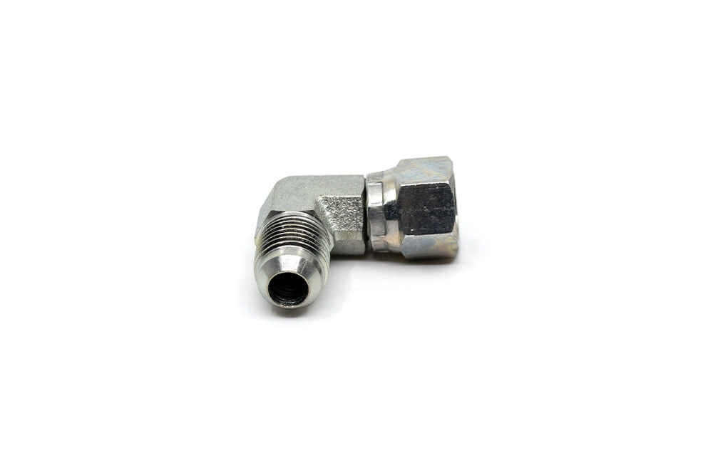 3/8 Male JIC x 3/8 Female JIC Swivel 90° - Swivel Nut Elbow