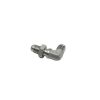 3/8 Male JIC x 3/8 Bulkhead Male JIC 90° - Bulkhead Union Elbow w/ Locknut - Steel