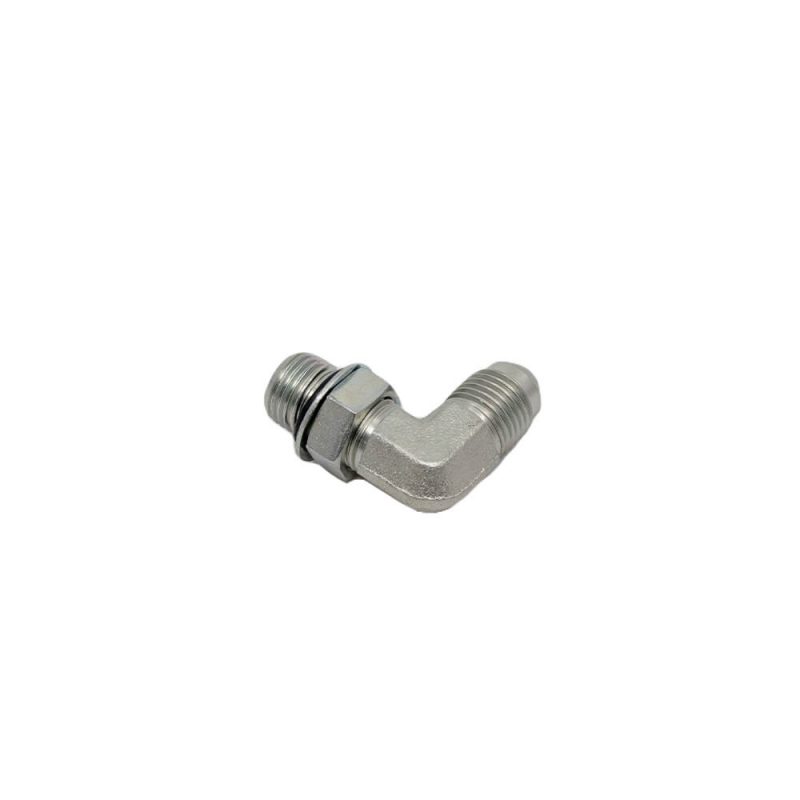 3/8 Male JIC x 3/8 Male O-Ring Boss 90° - Straight Thread Elbow - Steel