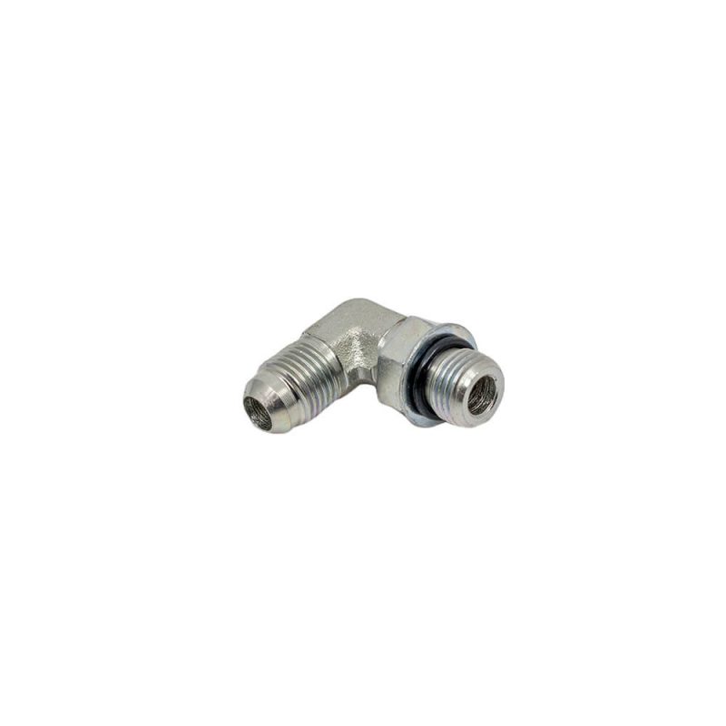 3/8 Male JIC x 3/8 Male O-Ring Boss 90° - Straight Thread Elbow - Steel