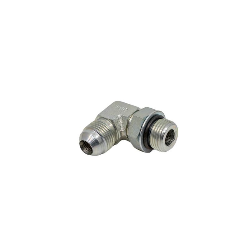 1/2 Male JIC x 1/2 Male O-Ring Boss 90° - Straight Thread Elbow - Steel
