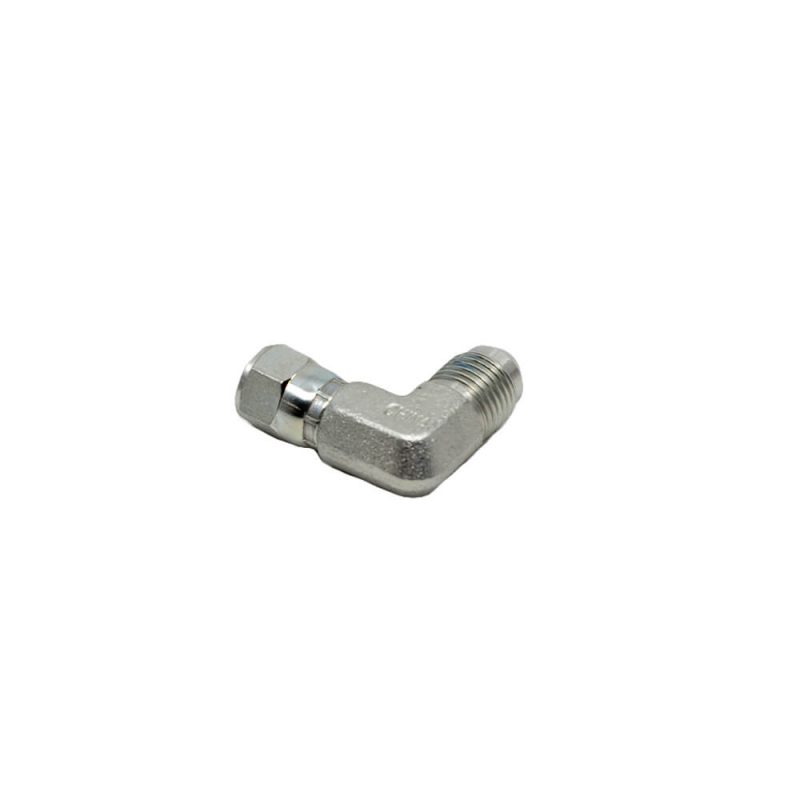 3/8 Male JIC x 1/4 Female JIC Swivel 90° - Swivel Nut Elbow - Steel