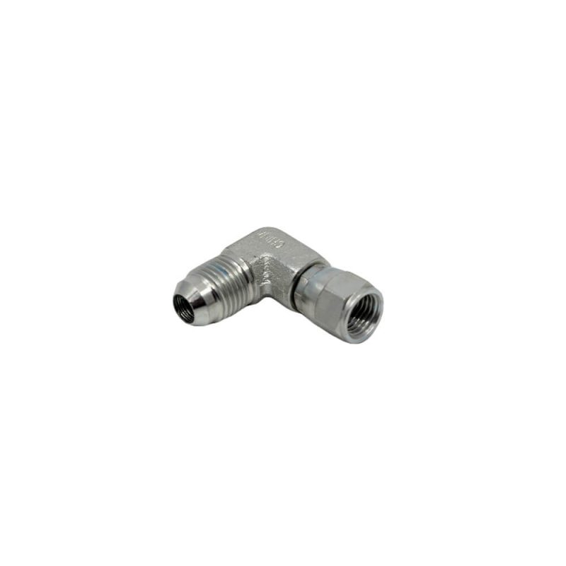 3/8 Male JIC x 1/4 Female JIC Swivel 90° - Swivel Nut Elbow