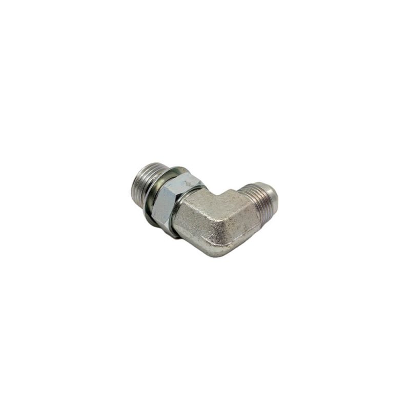 1/2 Male JIC x 5/8 Male O-Ring Boss 90° - Straight Thread Elbow - Steel