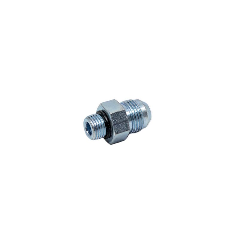1/2 Male JIC x 3/8 Male O-Ring Boss - Straight Thread Connector - Steel