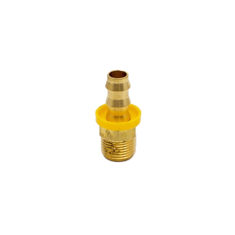 1/4 Push-Lock Hose Barb x 3/8 Male Pipe - Brass