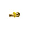 3/8 Push-Lock Hose Barb x 3/8 Female JIC Swivel - Brass