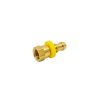 3/8 Push-Lock Hose Barb x 3/8 Female JIC Swivel - Brass