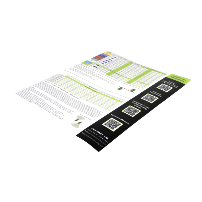 Calibration Chart Decal side
