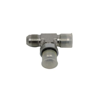 1:2 male jic x 1:2 male jic x 1:2 male orb - straight thread branch te - steel