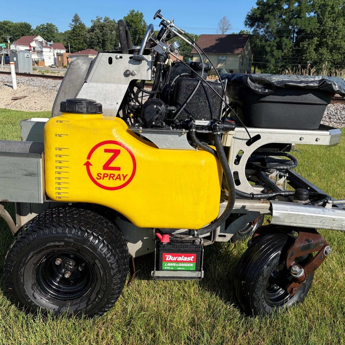 2015 Z-Spray Junior stand-on sprayer by L.T. Rich, right-hand side view with 15-gallon tanks